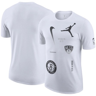全新籃球上衣 3D 打印短袖 2023 NBA 夏季原宿超大 T 恤布魯克林籃網隊