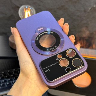 磁吸支架 磨砂漏標大視窗 親膚 防摔手機殼 適用於 iPhone 14 13 12 11 Pro Max i14 i13