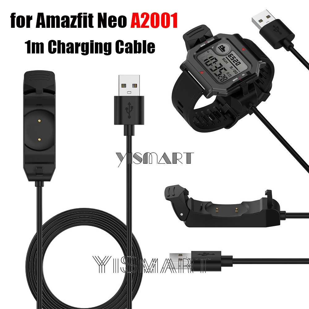 適用於華米 Amazfit Neo A2001 智能手錶的 USB 充電器 Huami Amazfit Neo 快速充電