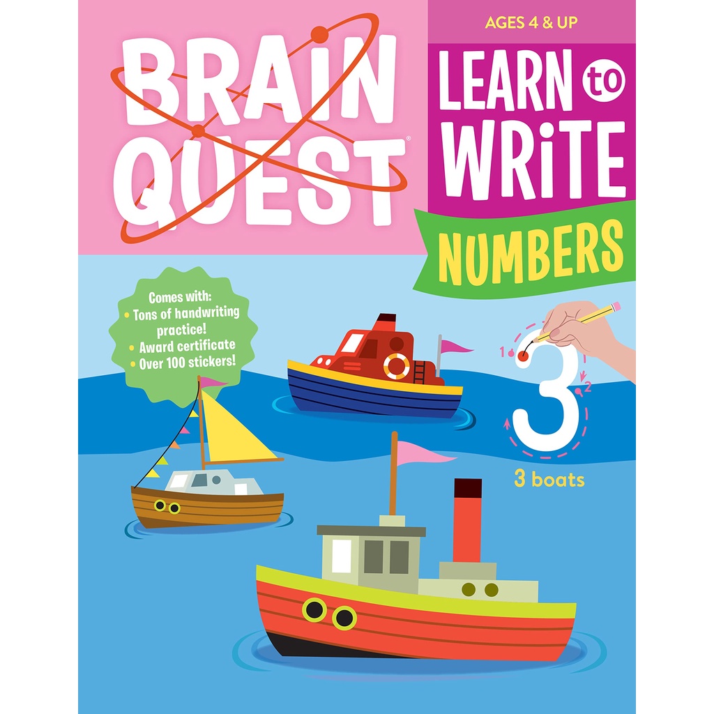 Brain Quest Learn to Write: Numbers/Workman Publishing【禮筑外文書店】