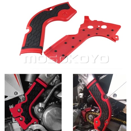HONDA 越野摩托車越野車紅色車架護罩適用於本田 CRF250R CRF450R CRF 250 450 R 2013