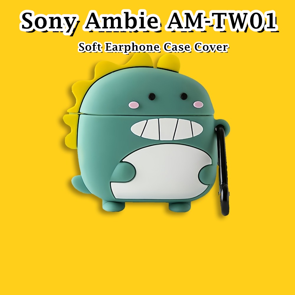 【潮流正面】適用於索尼 Ambie AM-TW01 Case 創意卡通系列軟矽膠耳機套外殼保護套