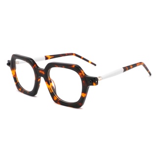 超輕歐美眼鏡ins時尚無鉸鏈光學眼鏡架手工拼料板材眼鏡批發可配鏡