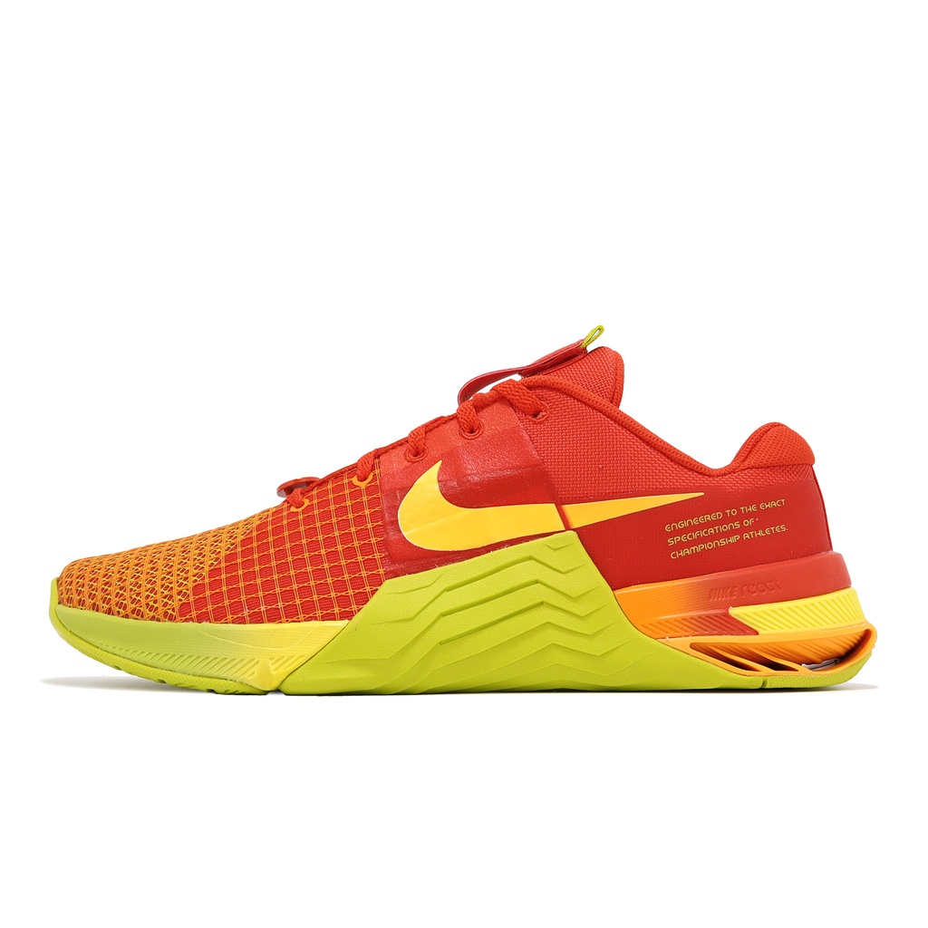 Nike 訓練鞋 Metcon 8 AMP 紅 黃 螢光綠 重訓 健身 React 男鞋 ACS DV9019-600