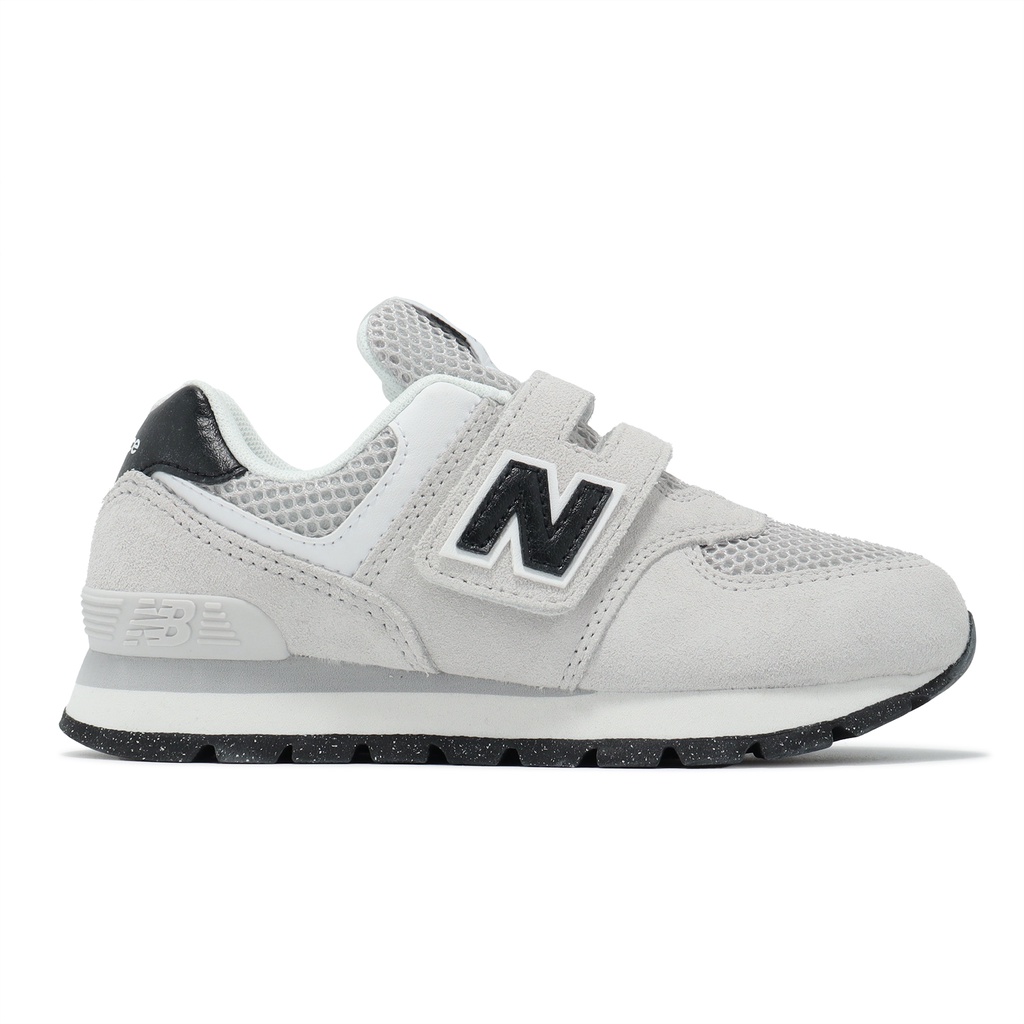 New Balance 574 NB 童鞋 親子鞋 灰 黑 中童鞋 魔鬼氈 [YUBO] PV574DMG W寬楦