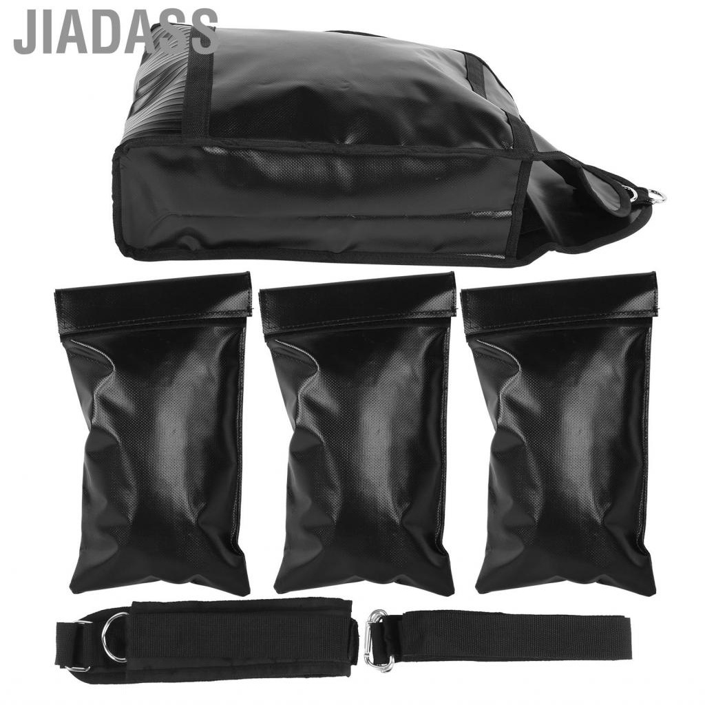 Jiadass 健身沙袋可調整便攜式鍛鍊重量 3 袋防水，用於加強下肢可變訓練