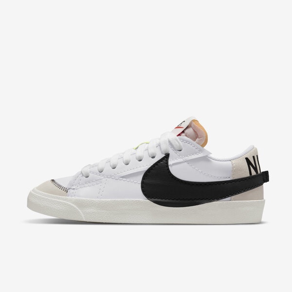 Nike Blazer Low 77 Jumbo 男 休閒鞋 經典 復古 超大LOGO 白黑 [DN2158-101]