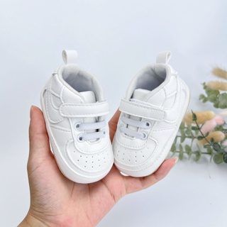 【JEEK】學步鞋 嬰兒 軟底防滑 透氣學步鞋 0-1歲 魔術貼 男女寶寶 新生兒鞋 小白鞋 寶寶學步鞋