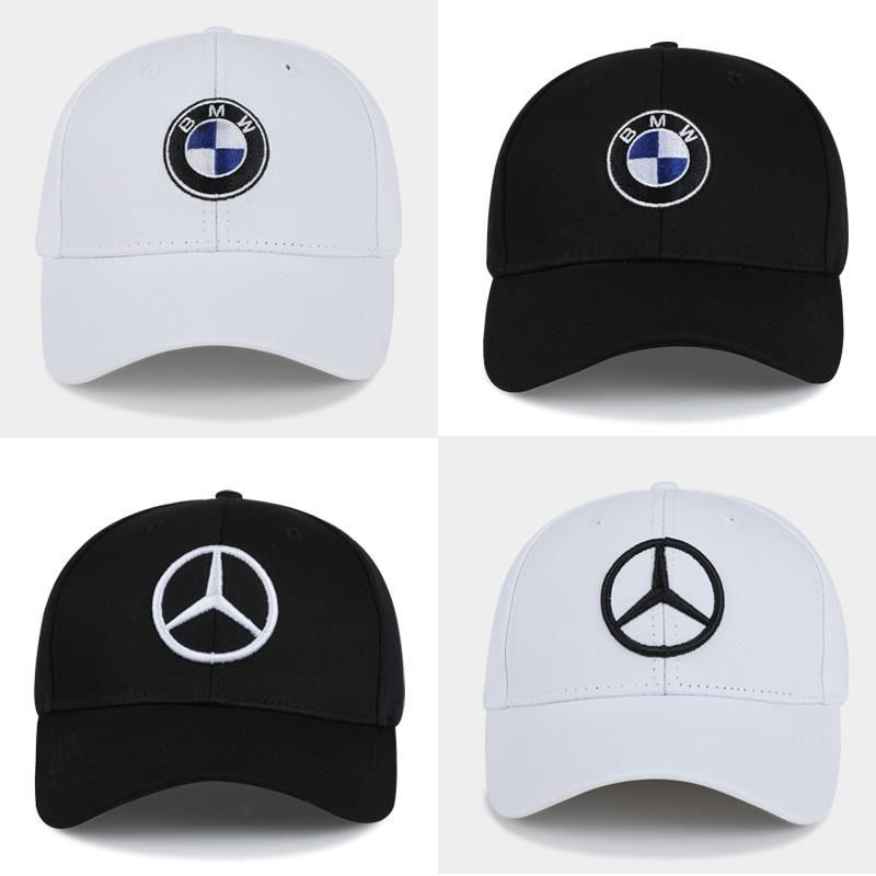 賓士寶馬BMW賽車帽子男棒球帽女汽車紀念禮品AMG鴨舌帽F1賽車帽