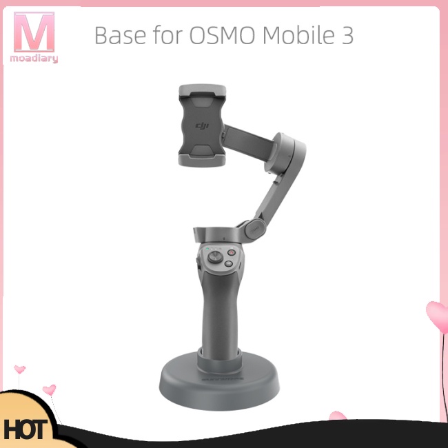 Moadiary 適用於 DJI Osmo Mobile 3 桌面底座手持雲台底座支架安裝配件