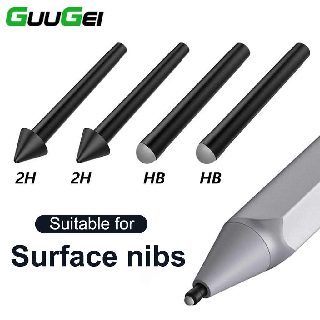微軟 Guugei 2H HB 觸摸屏筆備用筆尖替換手寫筆筆尖筆芯適用於 Microsoft Surface Pro 7