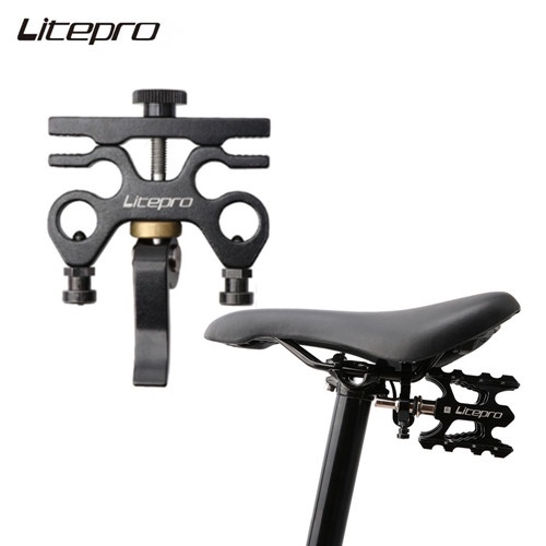 Litepro MTB 折疊自行車快速釋放踏板裝置鋁合金 QR 踏板放置扣適用於 Brompton 自行車