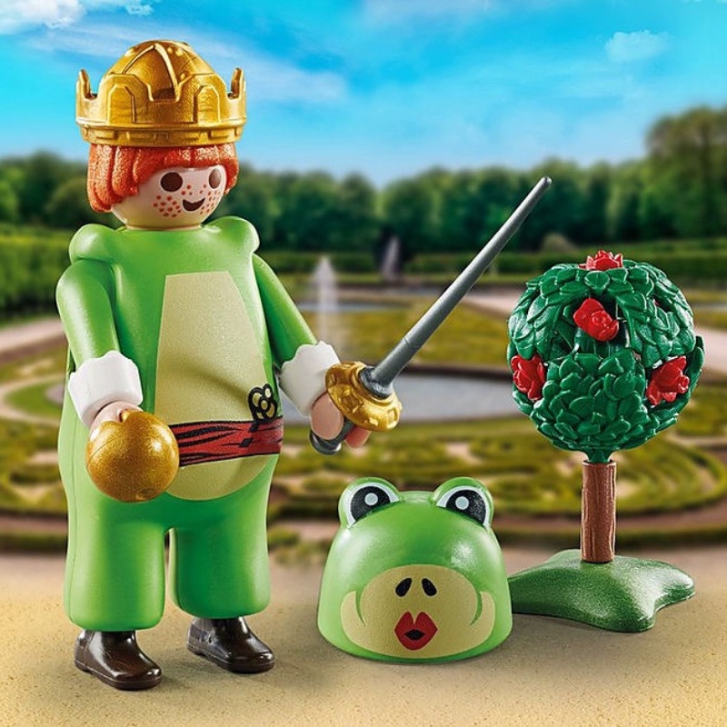 動漫 Playmobil摩比世界 手辦玩具 特別版 青蛙王子 鱷魚公仔 禮盒裝人偶