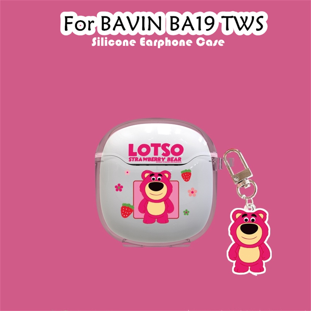 【快速發貨】適用於 Bavin BA19 TWS 保護套透明夏季風格卡通軟矽膠耳機保護套保護套
