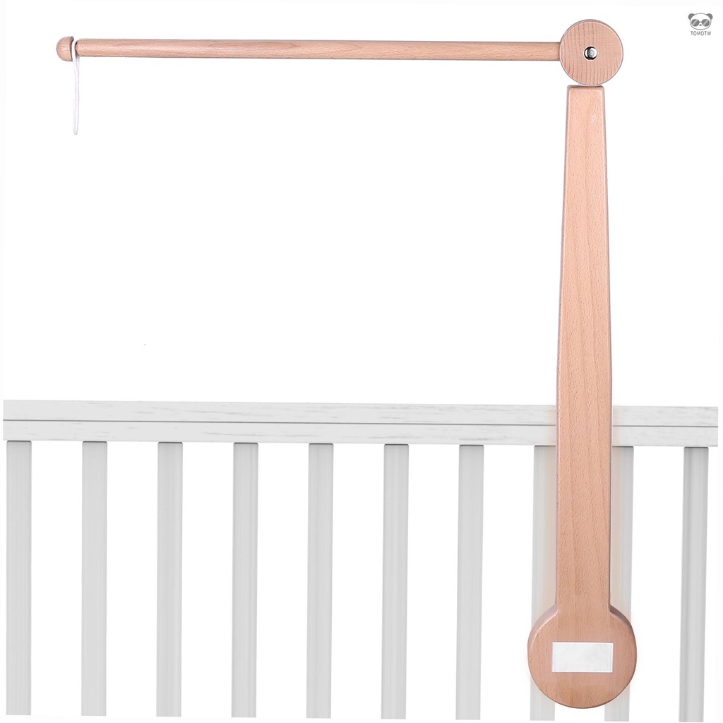 eccomum嬰兒床移動支架 嬰兒床木製支架 360°旋轉支架 高度可調 安裝簡單