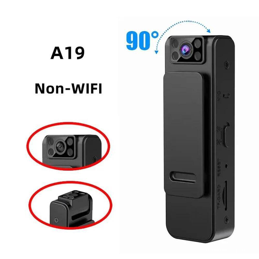 現貨A19充記錄儀 1080P會議記錄儀戶外運動磁吸 便攜記錄背夾攝像機 QOLO