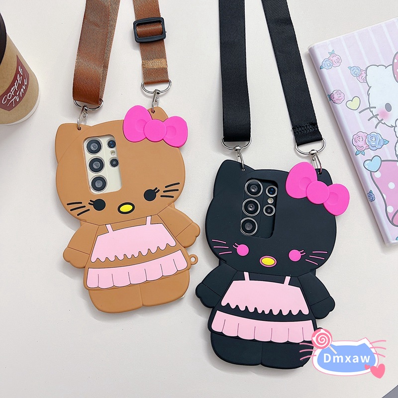 SAMSUNG 卡通 Hello Kitty 手機殼適用於三星 Galaxy A42 A40 A10S A10 A30