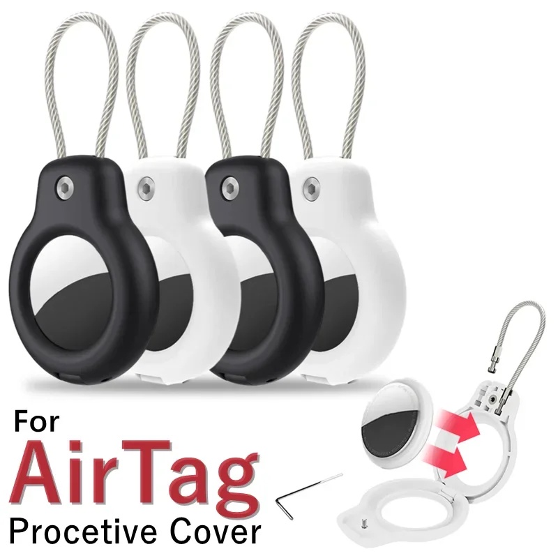適用於 Air/tags 保護套保護殼追踪器寵物位置防丟失防刮保護套套鑰匙扣用於 Air/Tag