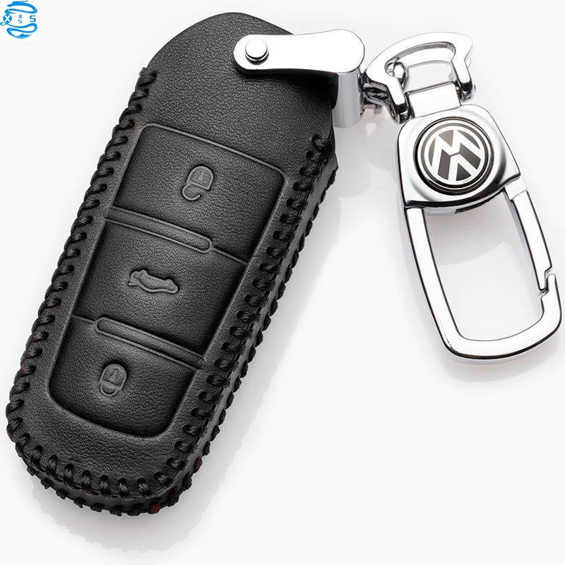 福斯vw鑰匙包2016邁B7 CC插入式鑰匙套一鍵啟動鑰匙GOLF POLO T5 VW golf 7 gti