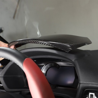 豐田 適用於 TOYOTA SUPRA A90 MK5 2019-2022 碳纖維儀表板蓋中控台裝飾貼紙汽車配件