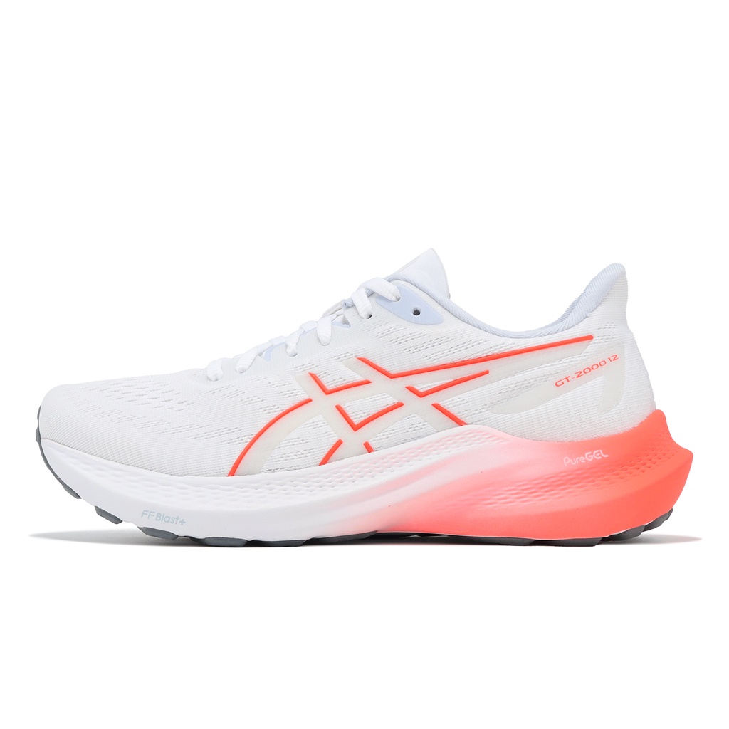 Asics 慢跑鞋 GT-2000 12 百年紀念系列 亞瑟士 女鞋 白紅 路跑 運動鞋 ACS 1012B506101