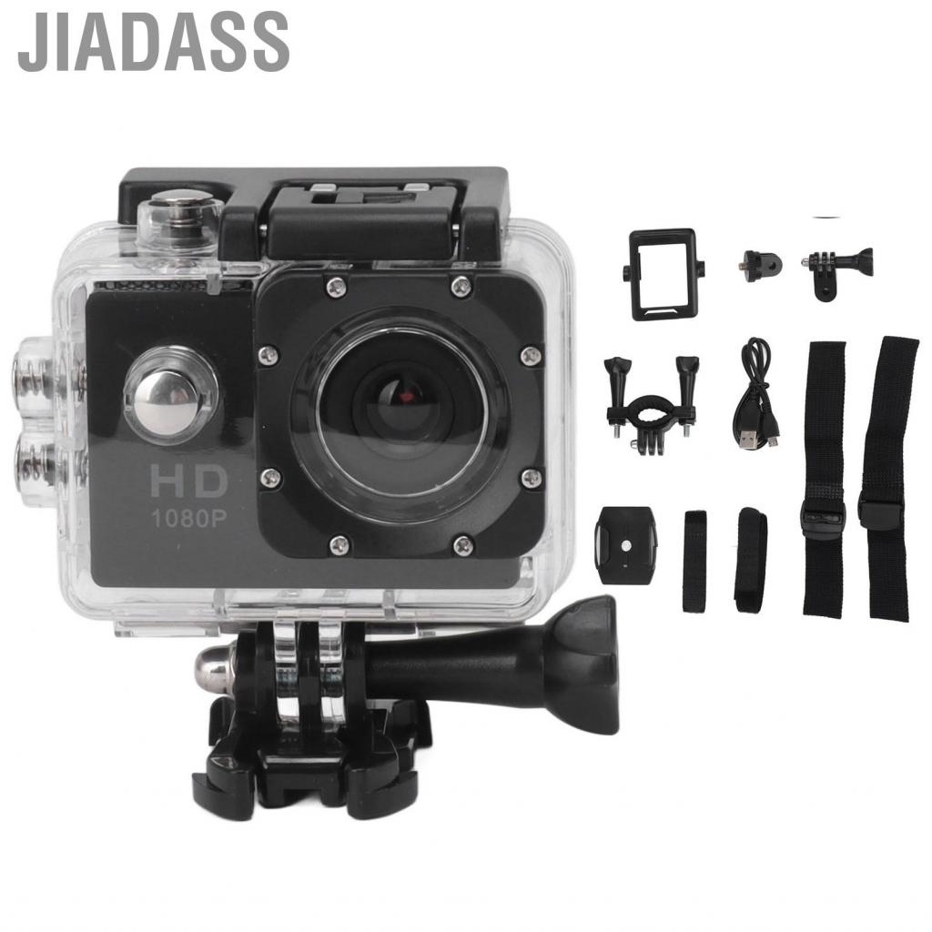 Jiadass 便攜式運動相機液晶螢幕 1080P 塑膠和金屬潛水用