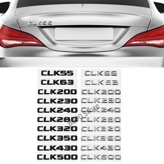 車身後備箱字母貼紙汽車後標誌尾徽章貼花適用於梅賽德斯奔馳 CLK350 CLK430 CLK500 CLK550