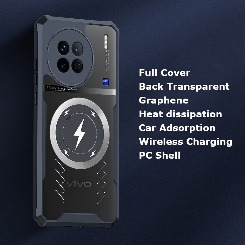 Vivo X100 X90 X90s X80 Pro X Note Magsafing保險槓外殼外殼蓋全蓋石墨烯散熱汽車