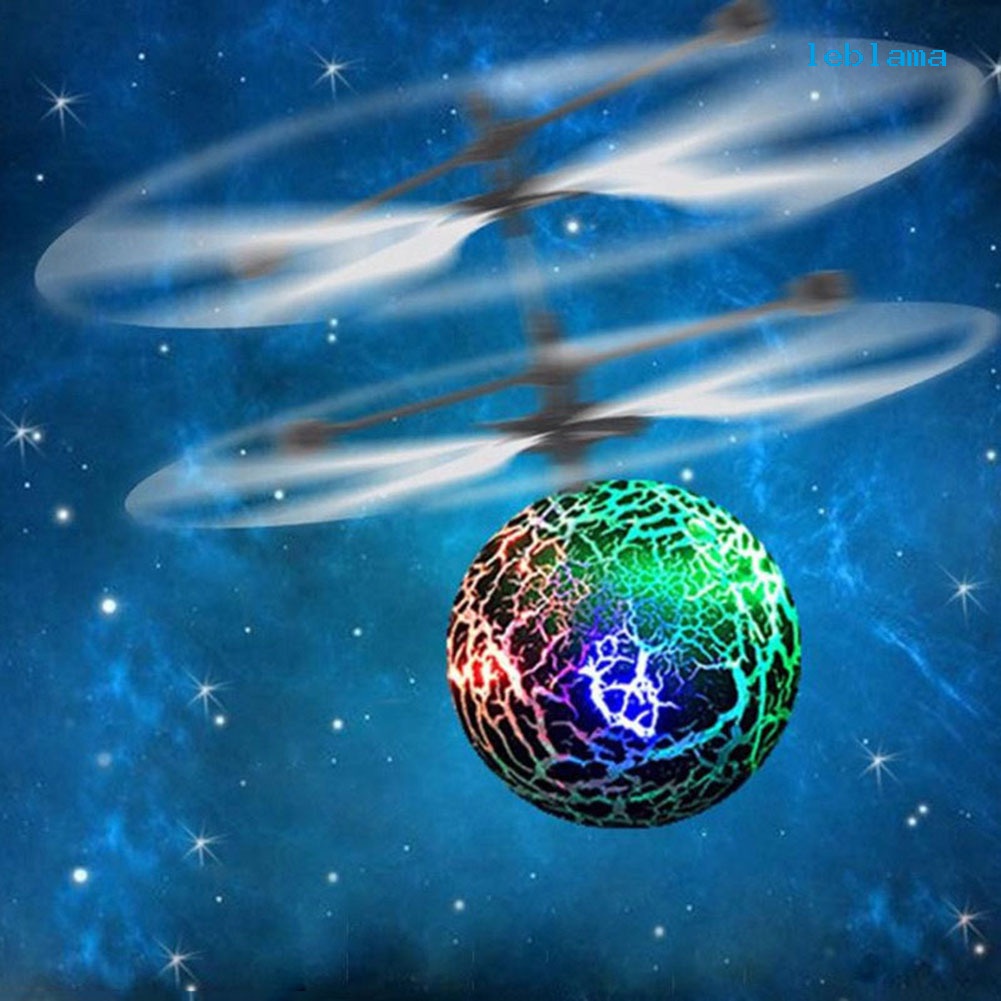 [LBA] 炫彩發光水晶球懸浮感應飛行器兒童感應直升機玩具
