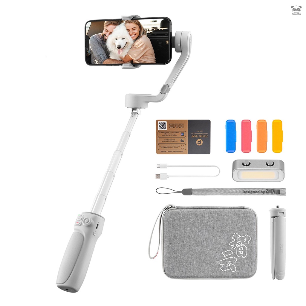 ZHIYUN SMOOTH-Q4 COMBO 三軸手持手機穩定器 摺疊收納 215MM延長杆 ZY CAMI拍攝 穩