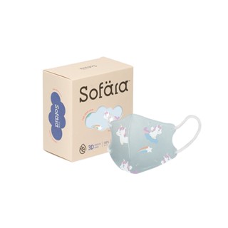 【Sofara舒芙氧】嬰兒立體空氣口罩-萌萌獨角獸（30入/盒）（0-18個月）