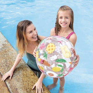 【INTEX】透明花色沙灘球(直徑51cm) 隨機不挑款 戲水必備 沙灘必備 戲水玩具 沙灘玩具 可愛沙灘球 marta