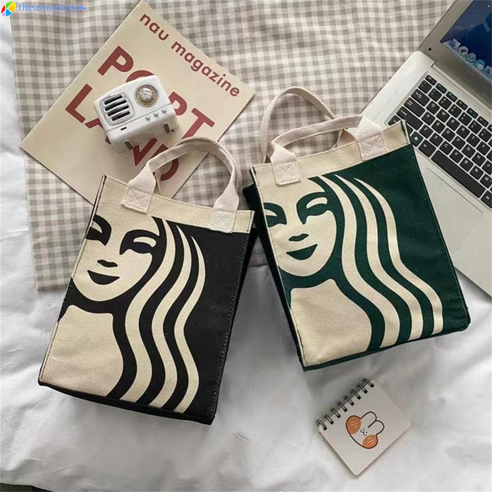 Starbuckss 收納袋帆布包星巴克包媽咪小包便攜