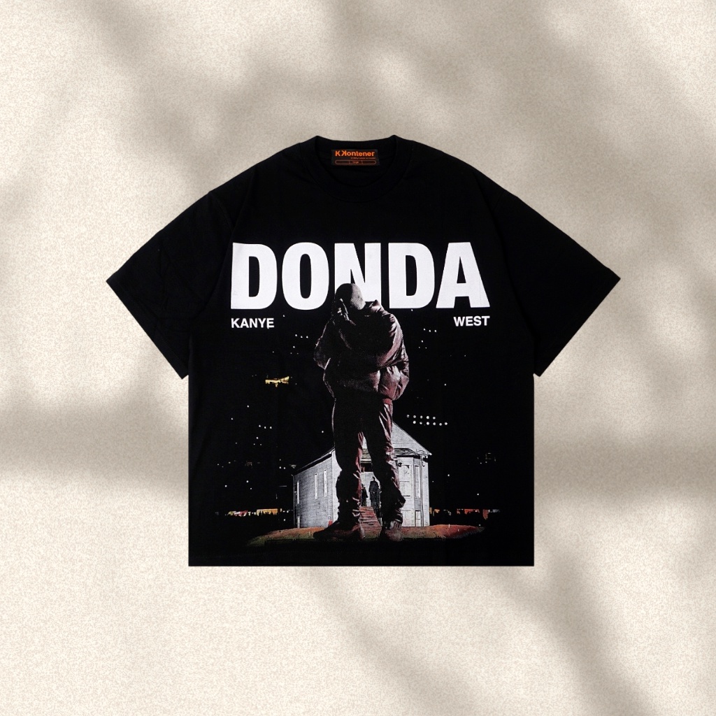 Kkontener DONDA OVERSIZE TSHIRT BLACK黑白印花時尚T恤