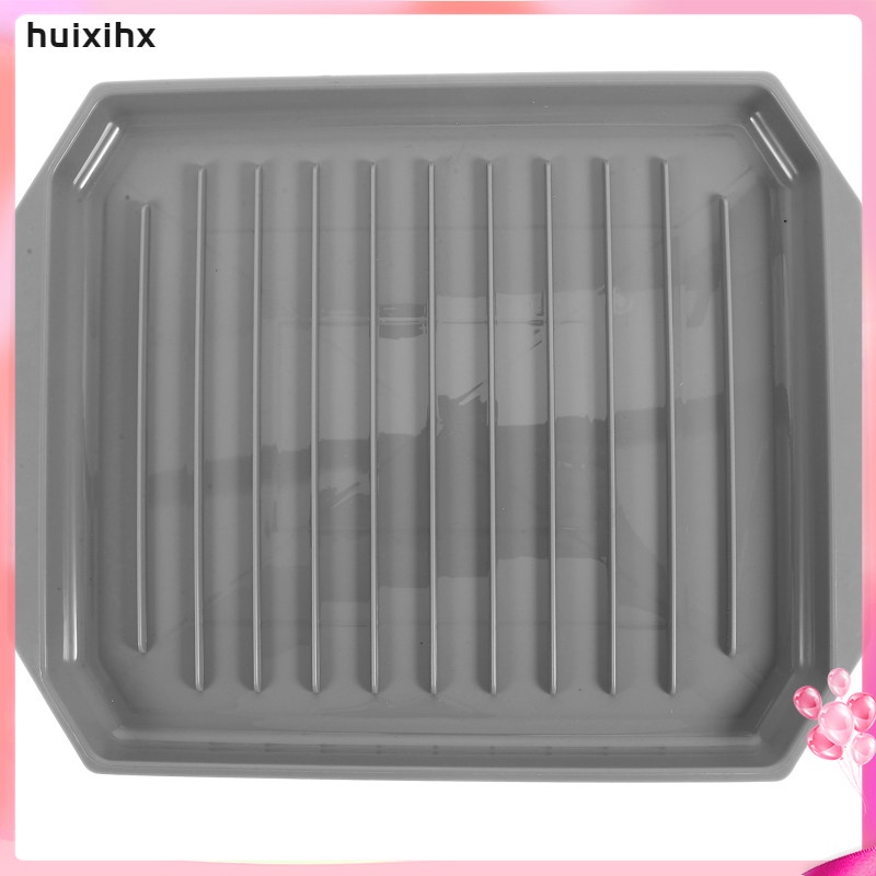 Huixihx 微波爐培根炊具托盤蔬菜烤箱烤盤