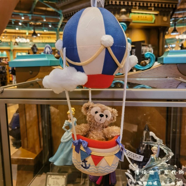 年末福利上海迪士尼國內代購 達菲熱氣球毛絨掛飾 裝飾品