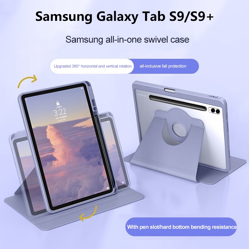 SAMSUNG 適用於三星 Galaxy Tab S9 FE+ 12.4 英寸 S9 Plus S8 + S7 Plus