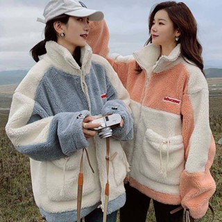 【買送快充線】新款情侶裝秋冬季外套女潮ins韓版寬鬆學生百搭羊羔絨加厚外套女