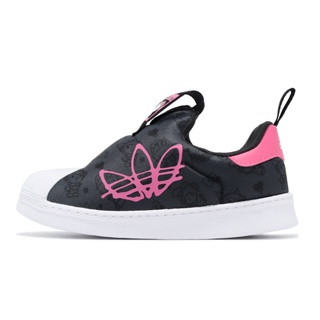 adidas 童鞋 Superstar 360 I Hello Kitty 黑 桃紅 幼童 愛迪達 ACS IF3553