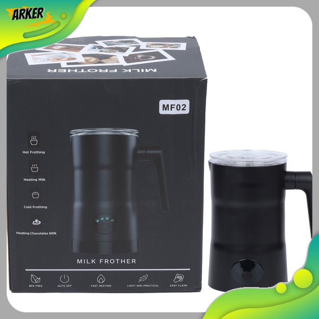 Areker 電動奶泡器蒸鍋 5.4 盎司/160 毫升冷熱泡沫機 11.8 盎司/350 毫升拿鐵卡布奇諾加熱牛奶