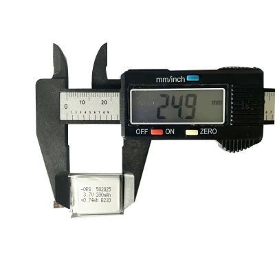 502025 052025 3.7V 200mAh打火機剃鬚刀電芯聚合物鋰電池3.7v