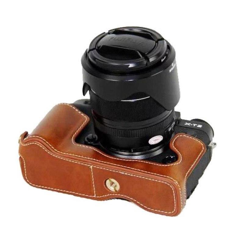 【SPG】適用於富士X-T3 X-T2微單相機包 XT3 XT2皮套 底座 專用半套 攝影包