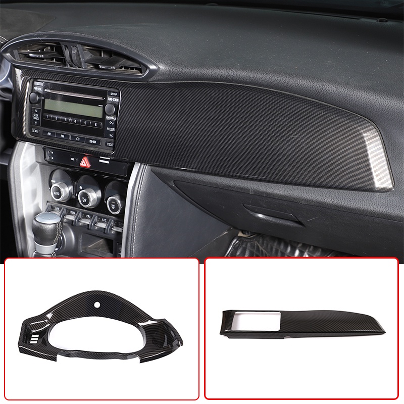 豐田 適用於 Toyota 86/Subaru BRZ 2012-2020 汽車造型儀表板導航架中心控制面板裝飾罩汽車配