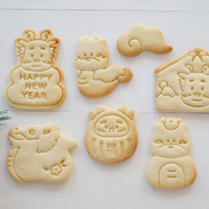 現貨 餅乾模具 2024新年龍年 餅乾模具 辰龍卡通迷你曲奇翻糖切模 新手DIY烘焙工具