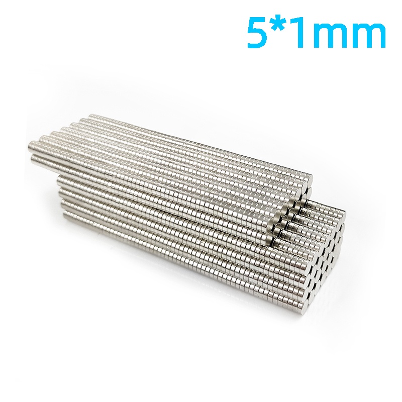 工廠促銷  高硬度強力磁鐵釹鐵硼稀土永磁王貼片直徑5*1mm