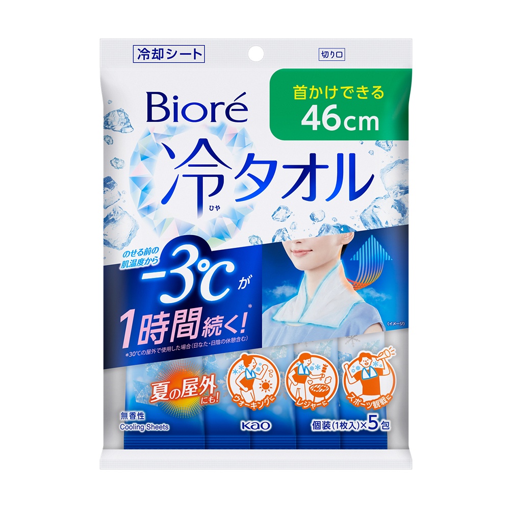 Biore蜜妮-3C涼感濕巾限定加大版5入