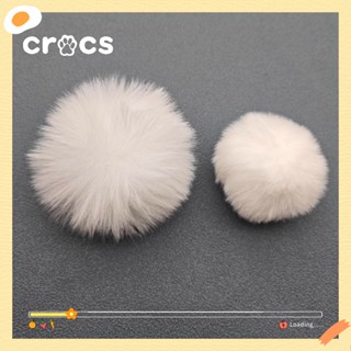 Crocs jibbitz 毛絨球木屐配飾 Crocs 吊飾時尚可愛鞋釦韓版拖鞋裝飾扣