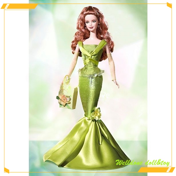 【現貨】Barbie Birthday Wishes 2004 生日願望芭比娃娃 綠色禮服 XY213