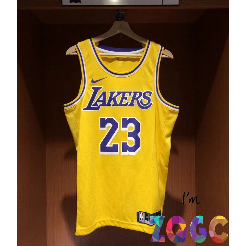 高品質 NBA球衣 湖人 James 23 詹姆斯 Lebron 勒布朗 主客場黃 Nike 球迷版 球衣 NBA