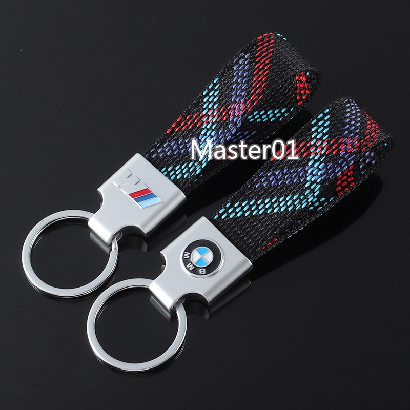 牛津織帶適用於 BMW M Power Logo F31 G21 E34 G31 E30 汽車鑰匙扣挂件汽車鑰匙扣鑰匙扣